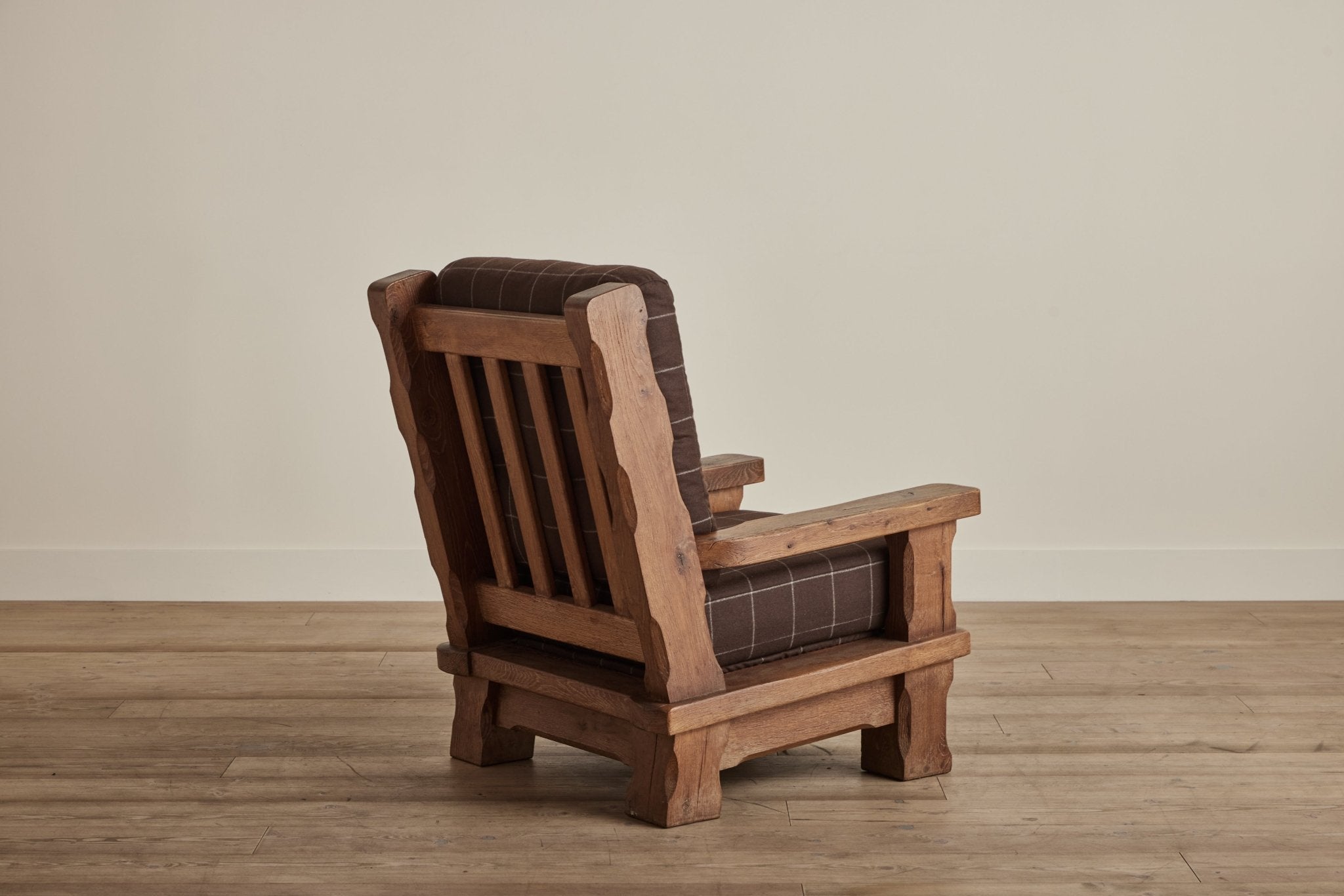 Brutalist Oak Armchair (LA) - Nickey Kehoe