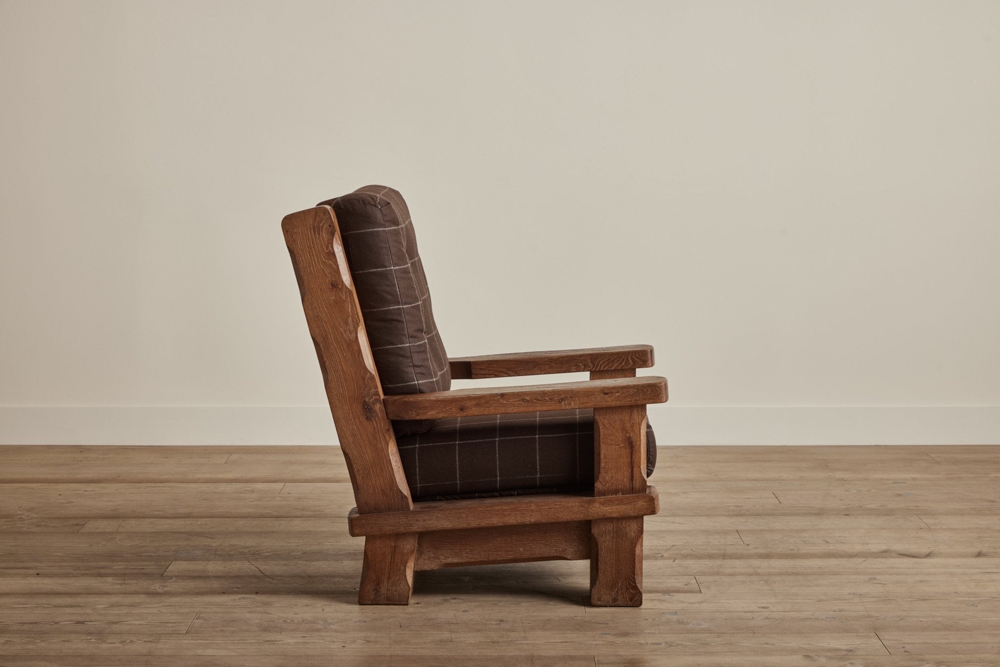 Brutalist Oak Armchair (LA) - Nickey Kehoe