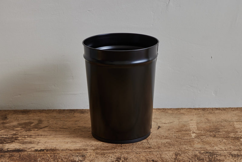 Bunbuku, Large Metal Trash Can in Black - Nickey Kehoe