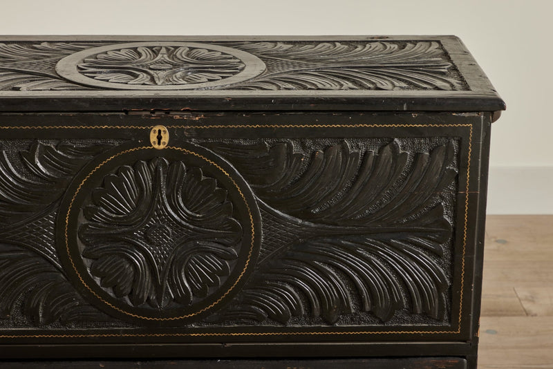 Carved Blanket Chest LA Nickey Kehoe