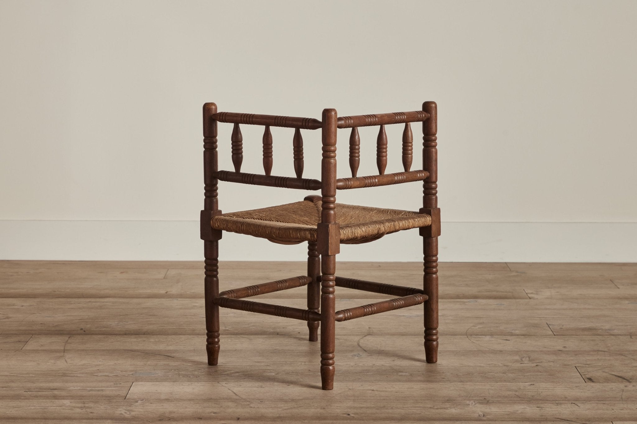 Corner Turned Wood Chair (LA) - Nickey Kehoe