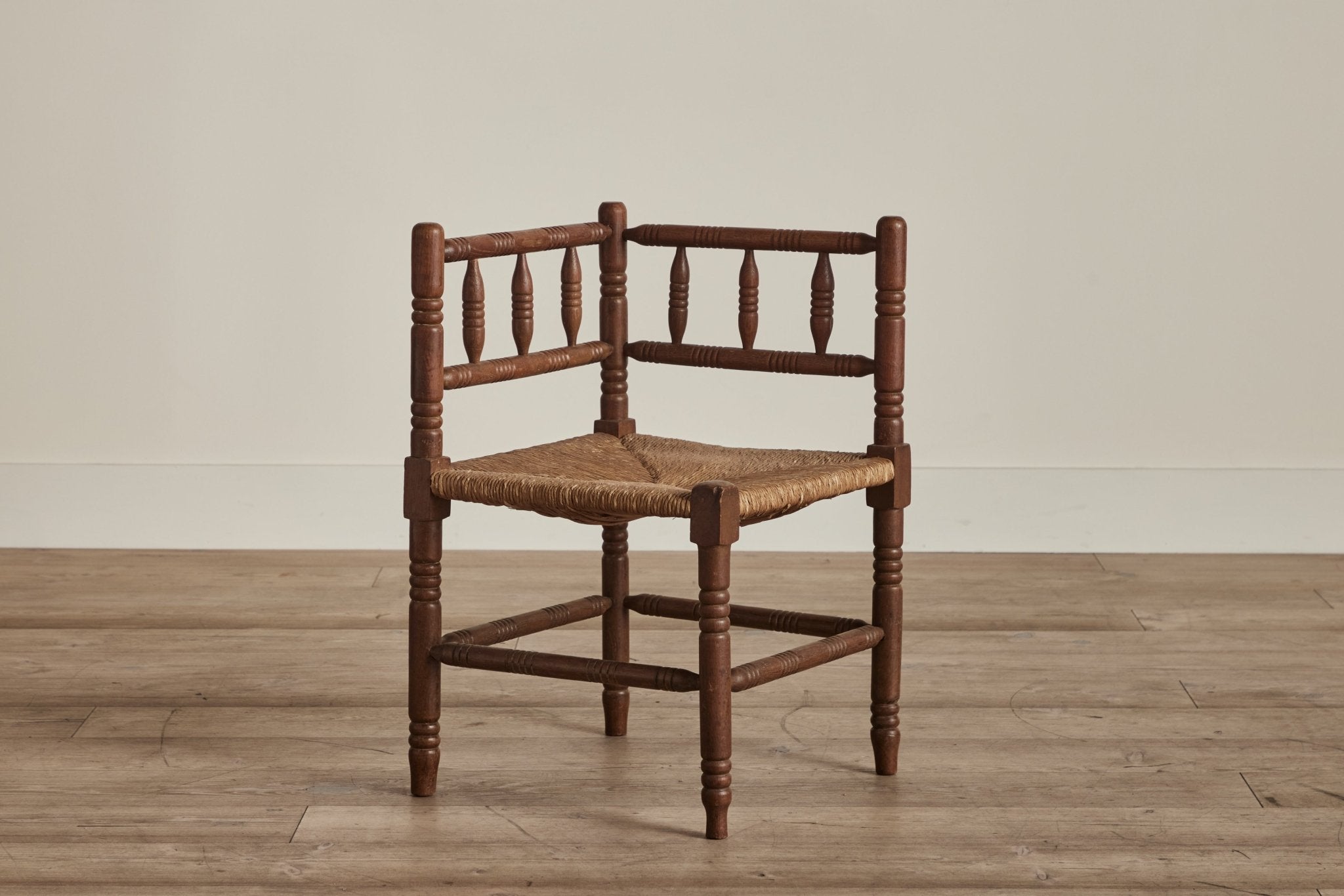 Corner Turned Wood Chair (LA) - Nickey Kehoe