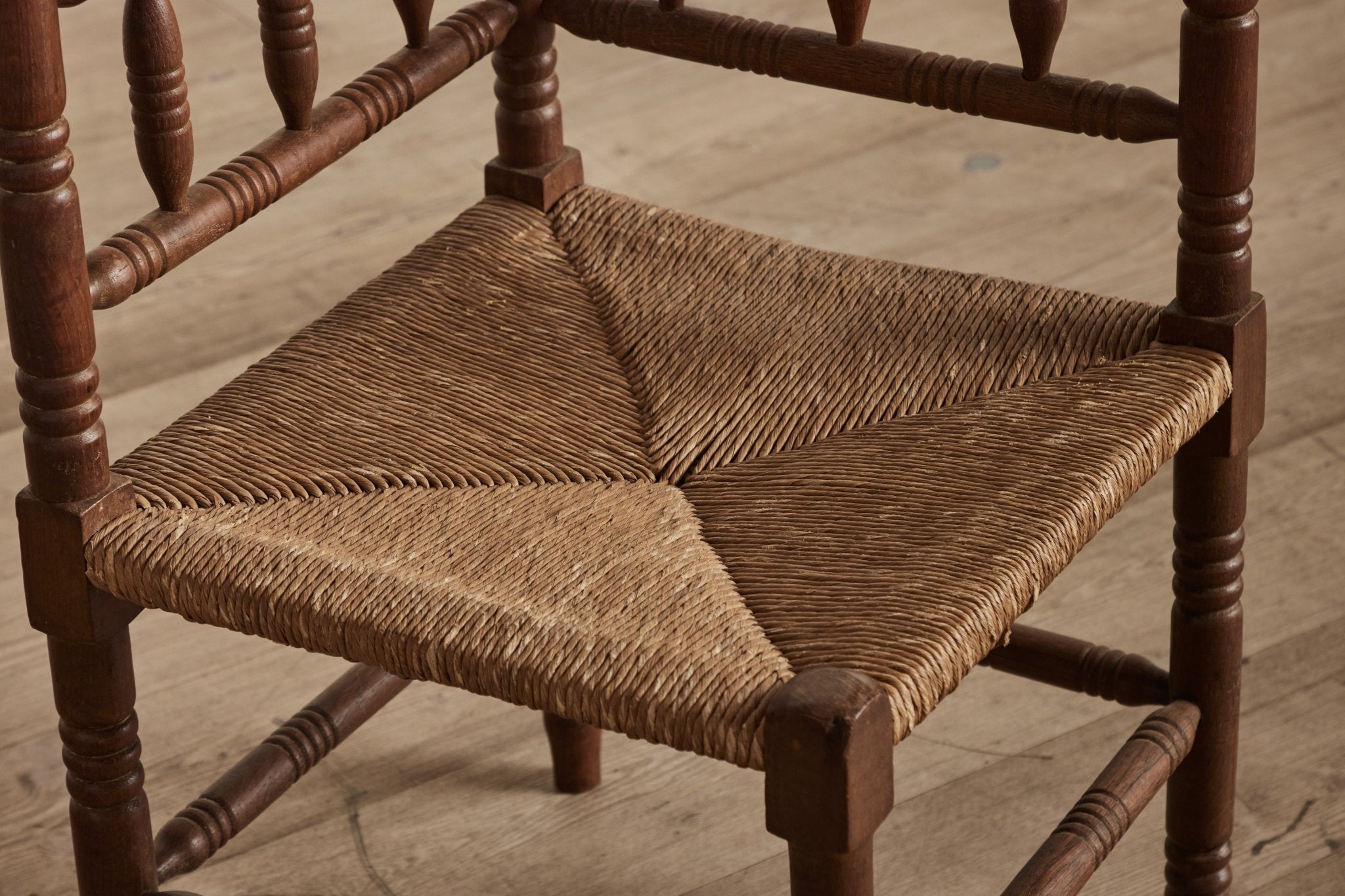 Corner Turned Wood Chair (LA) - Nickey Kehoe