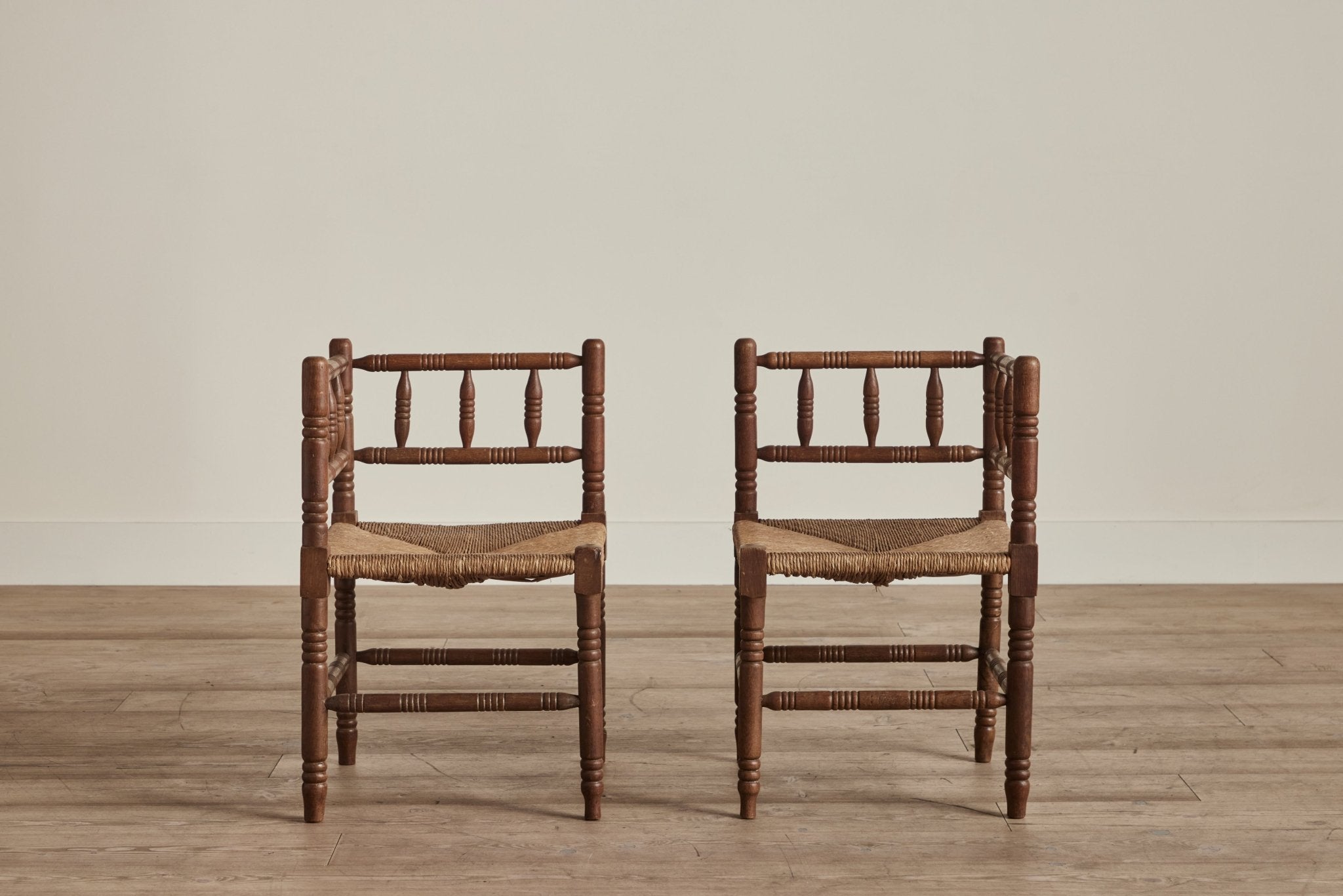 Corner Turned Wood Chair (LA) - Nickey Kehoe