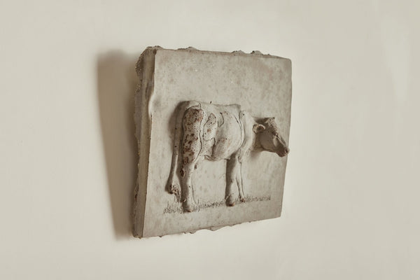 Cow Plaster Wall Relief (LA) - Nickey Kehoe