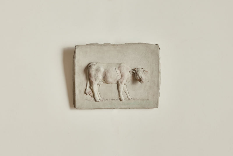 Cow Plaster Wall Relief (LA) - Nickey Kehoe