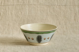 Large Mochaware Serving Bowl in Sky Blue Dendritic