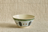 Large Mochaware Serving Bowl in Sky Blue Dendritic