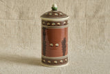 Large Mochaware Canister in Red Brick