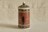 Large Mochaware Canister in Red Brick