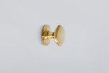 Bantam Knob, Polished Brass