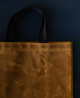 Waxed Canvas Market Bag in Yellow