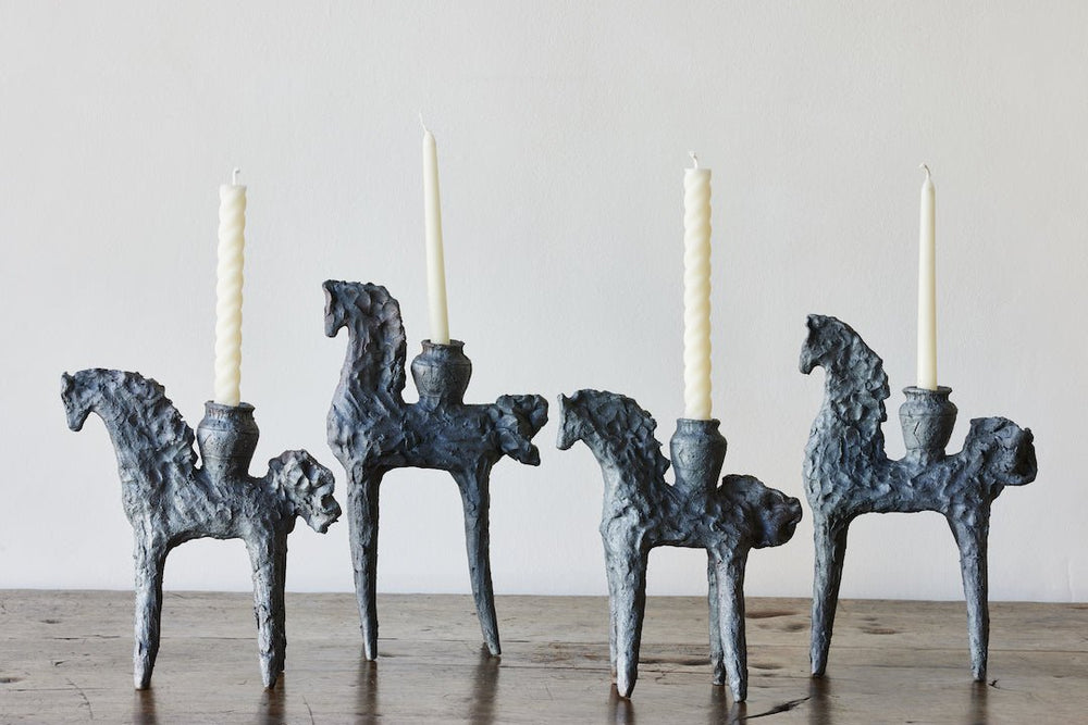 Iron Horse Candlestick Holder – Nickey Kehoe