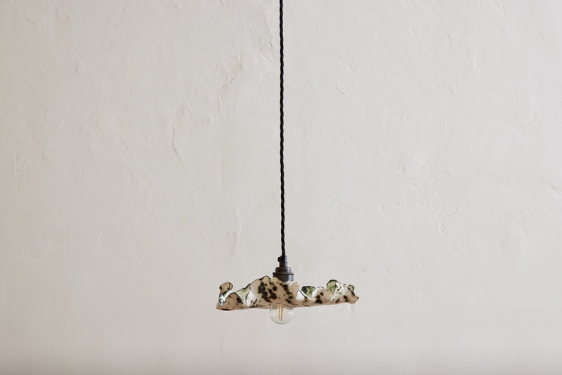 Flora Wallace, 10" Green Jellyfish Pendant - Nickey Kehoe
