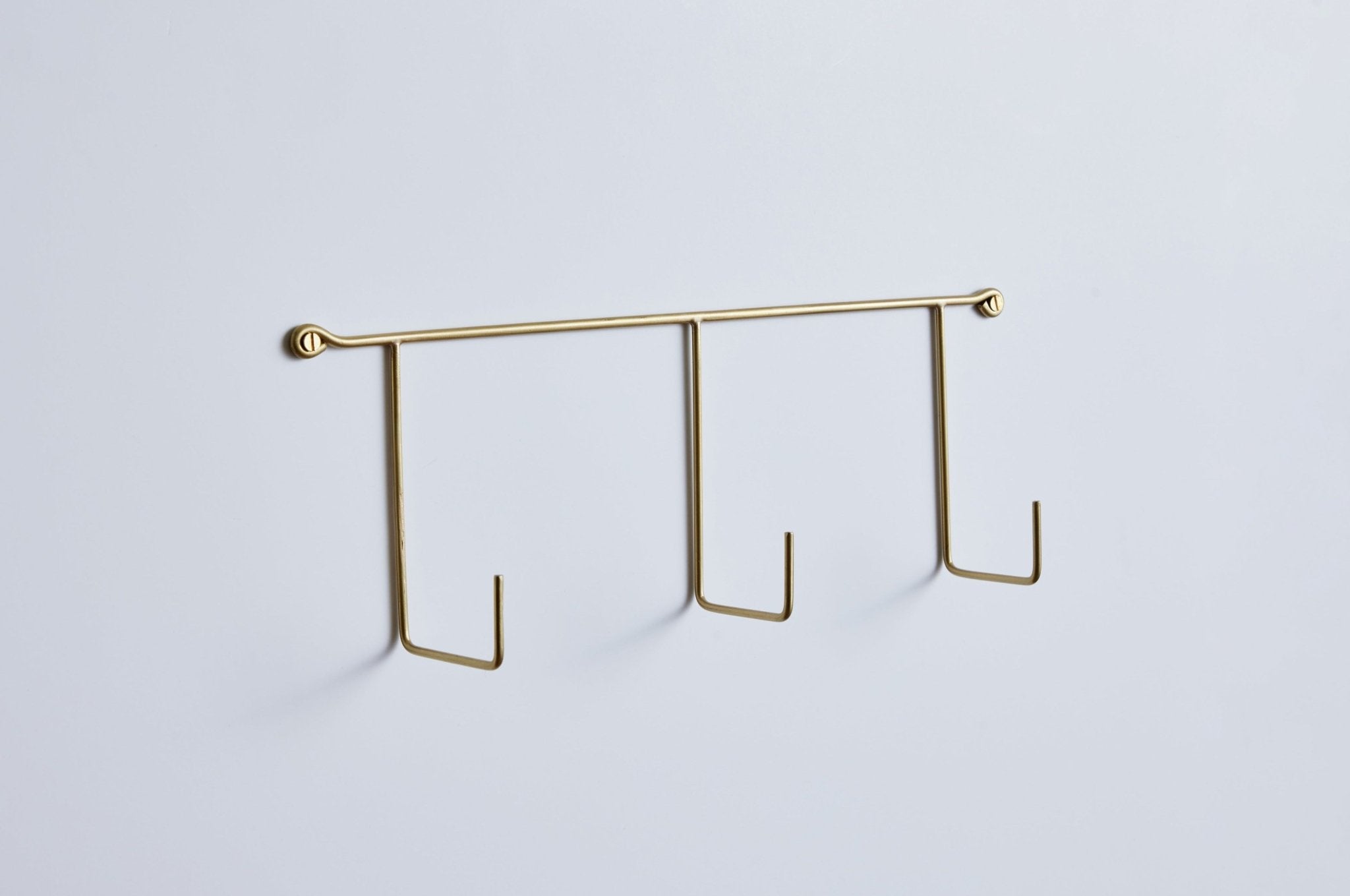 Fog Linen, Brass Triple Hook - Nickey Kehoe