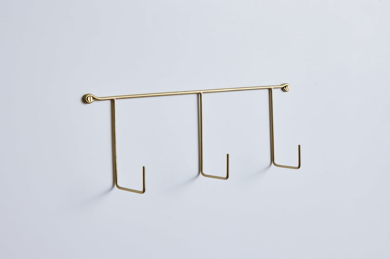 Fog Linen, Brass Triple Hook - Nickey Kehoe