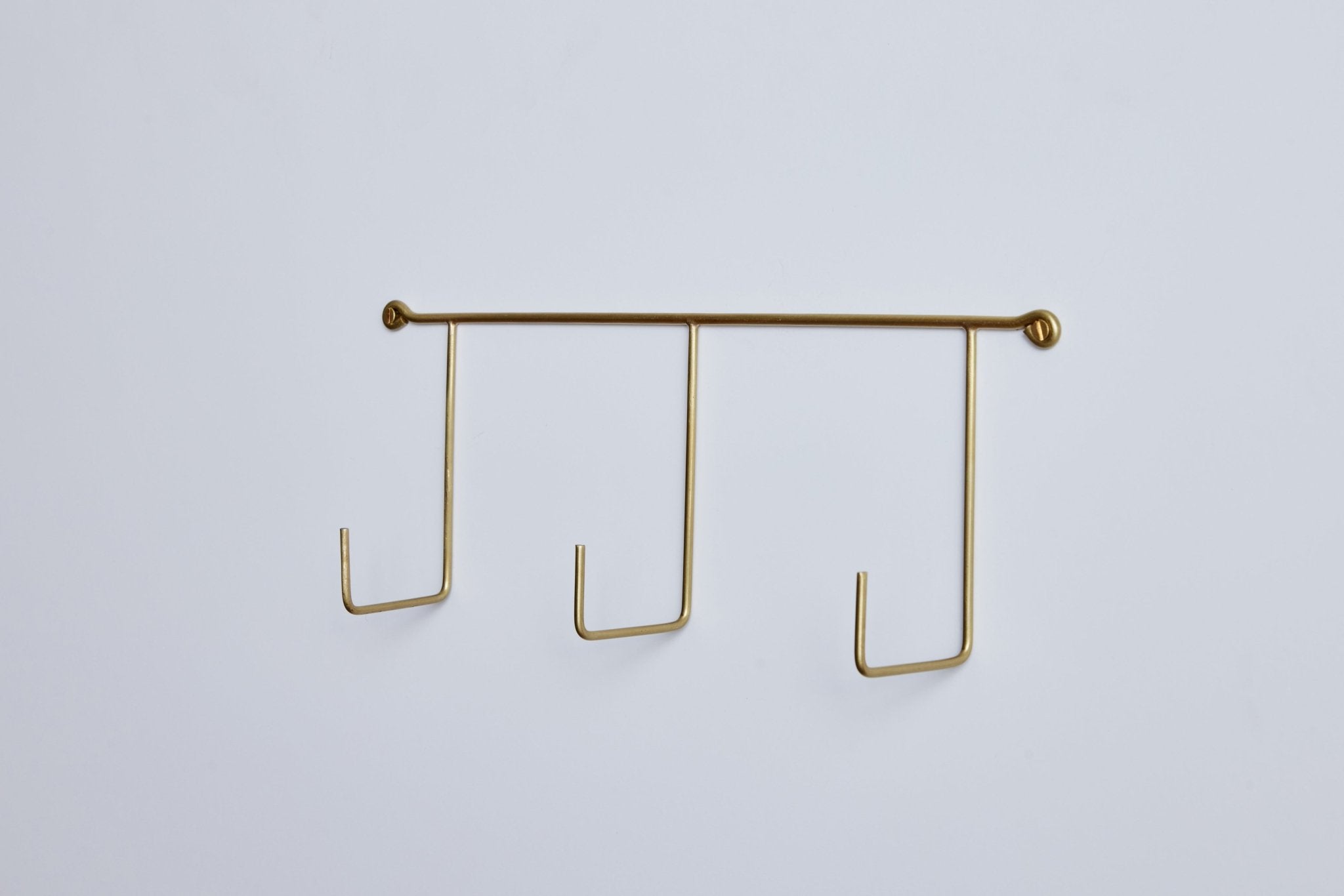 Fog Linen, Brass Triple Hook - Nickey Kehoe