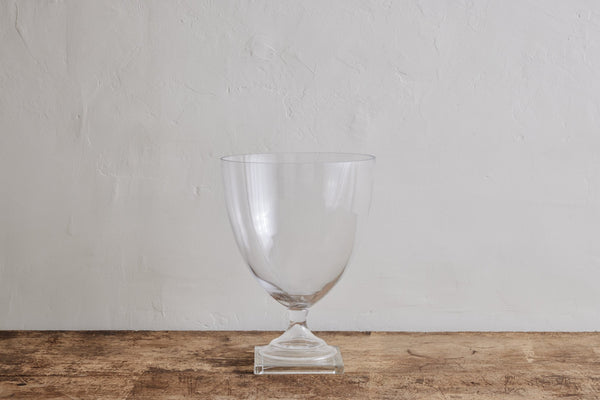 Footed Glass Floral Vase - Nickey Kehoe