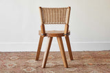 Cord Back Four Leg Chair