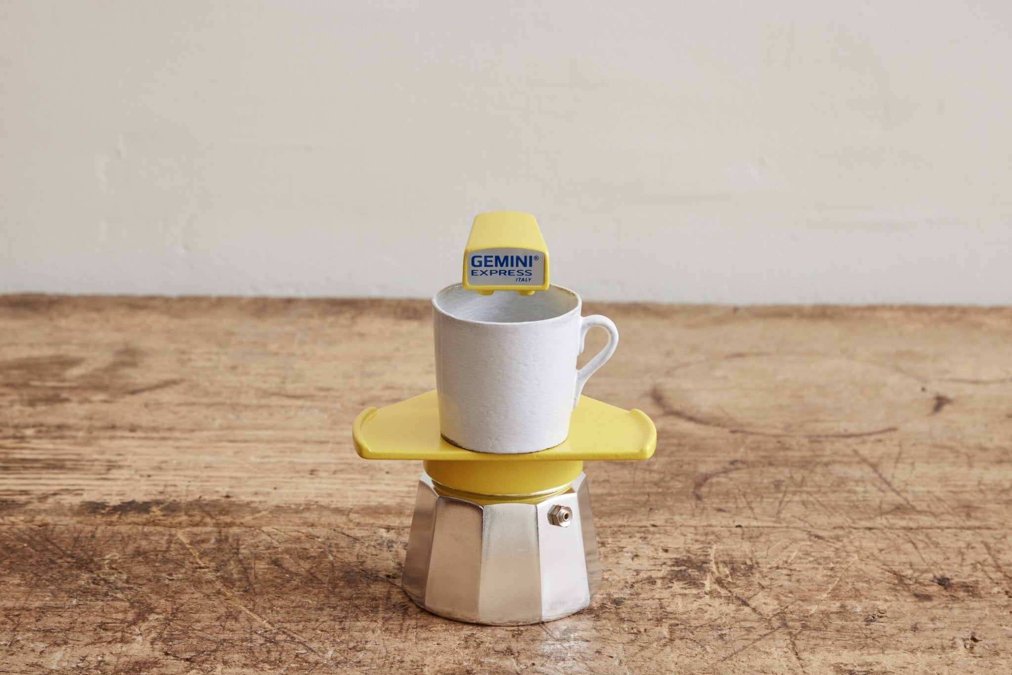 Gemini Express, Espresso Maker in Yellow - Nickey Kehoe