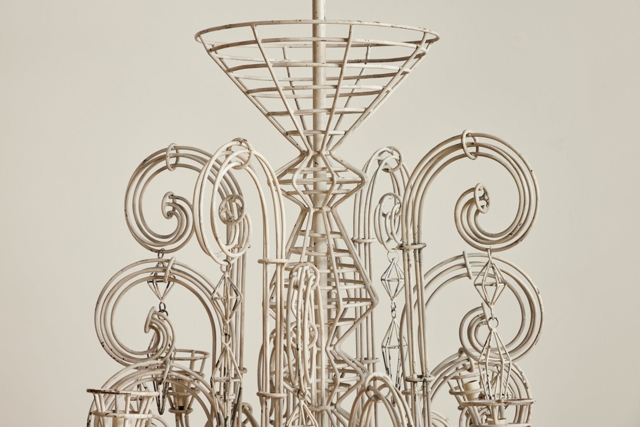 Geometric Metal Chandelier (LA) - Nickey Kehoe