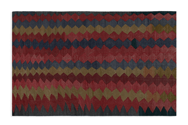 Geometric Tribal Kilim Rug 5’1” x 8’3 (LA) - Nickey Kehoe