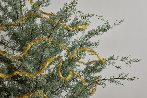 Gold Tinsel Garland - Nickey Kehoe