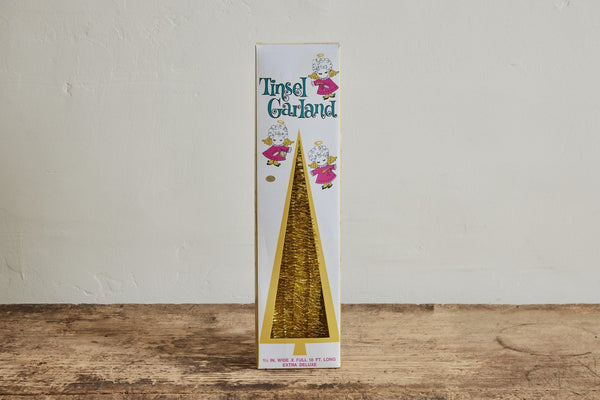 Gold Tinsel Garland - Nickey Kehoe