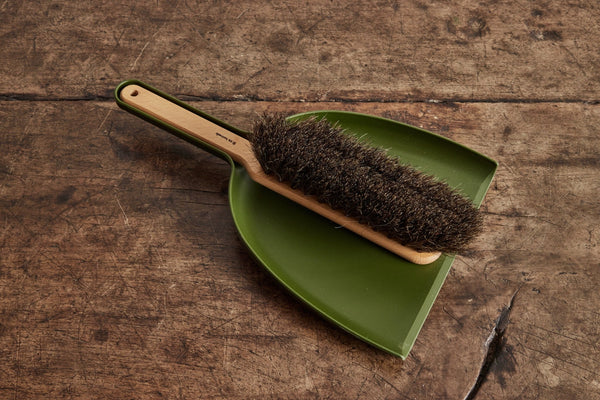 Green Dustpan & Hand Broom - Nickey Kehoe