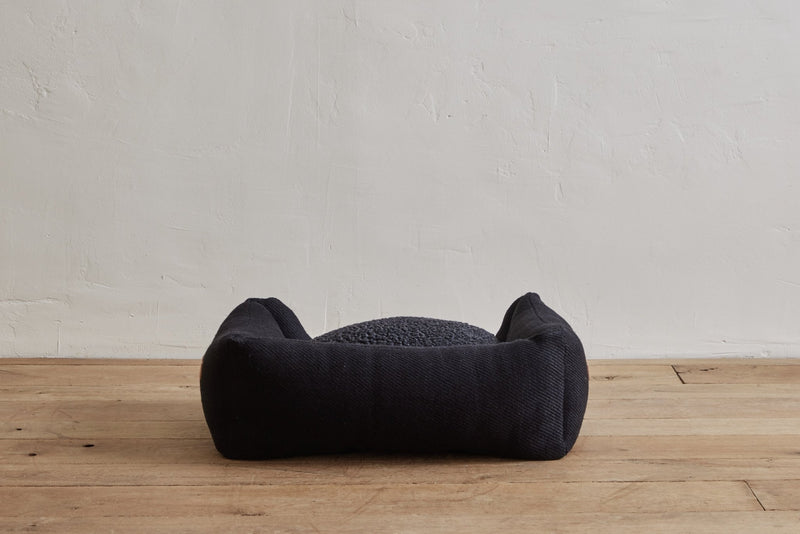 Henri Jute Dog Bed, Charcoal - Nickey Kehoe