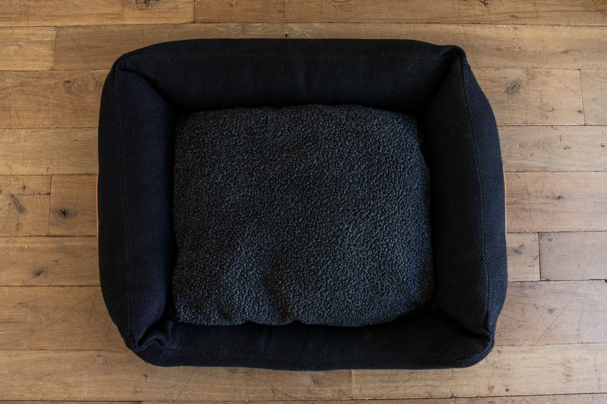 Henri Jute Dog Bed, Charcoal - Nickey Kehoe