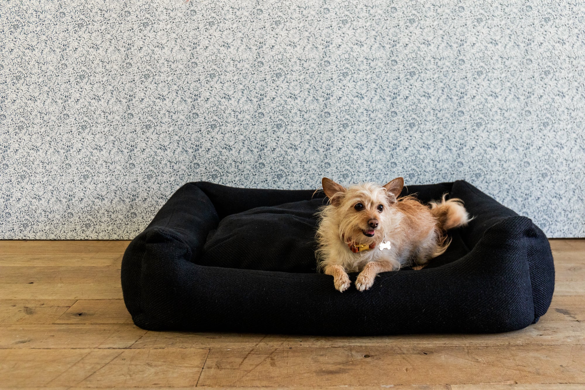 Henri Jute Dog Bed, Charcoal - Nickey Kehoe