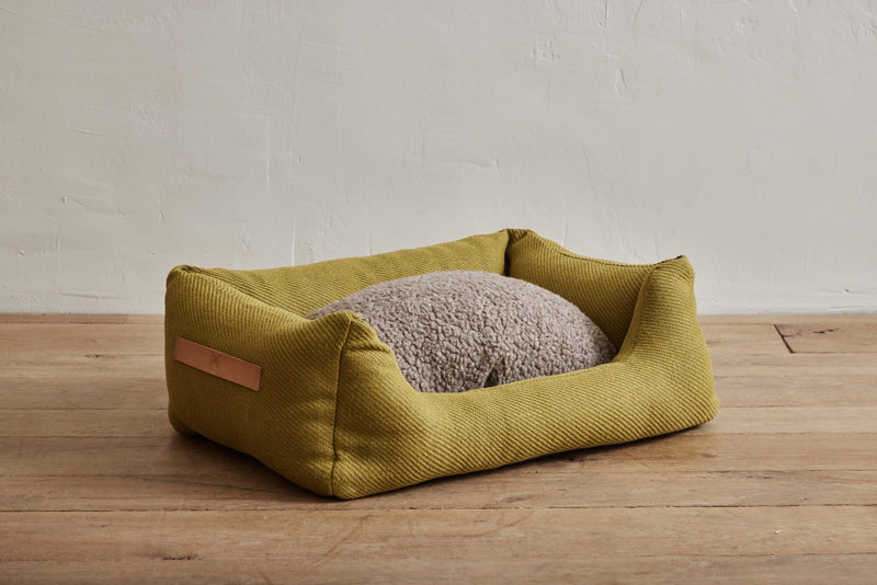 Henri Jute Dog Bed, Mustard - Nickey Kehoe