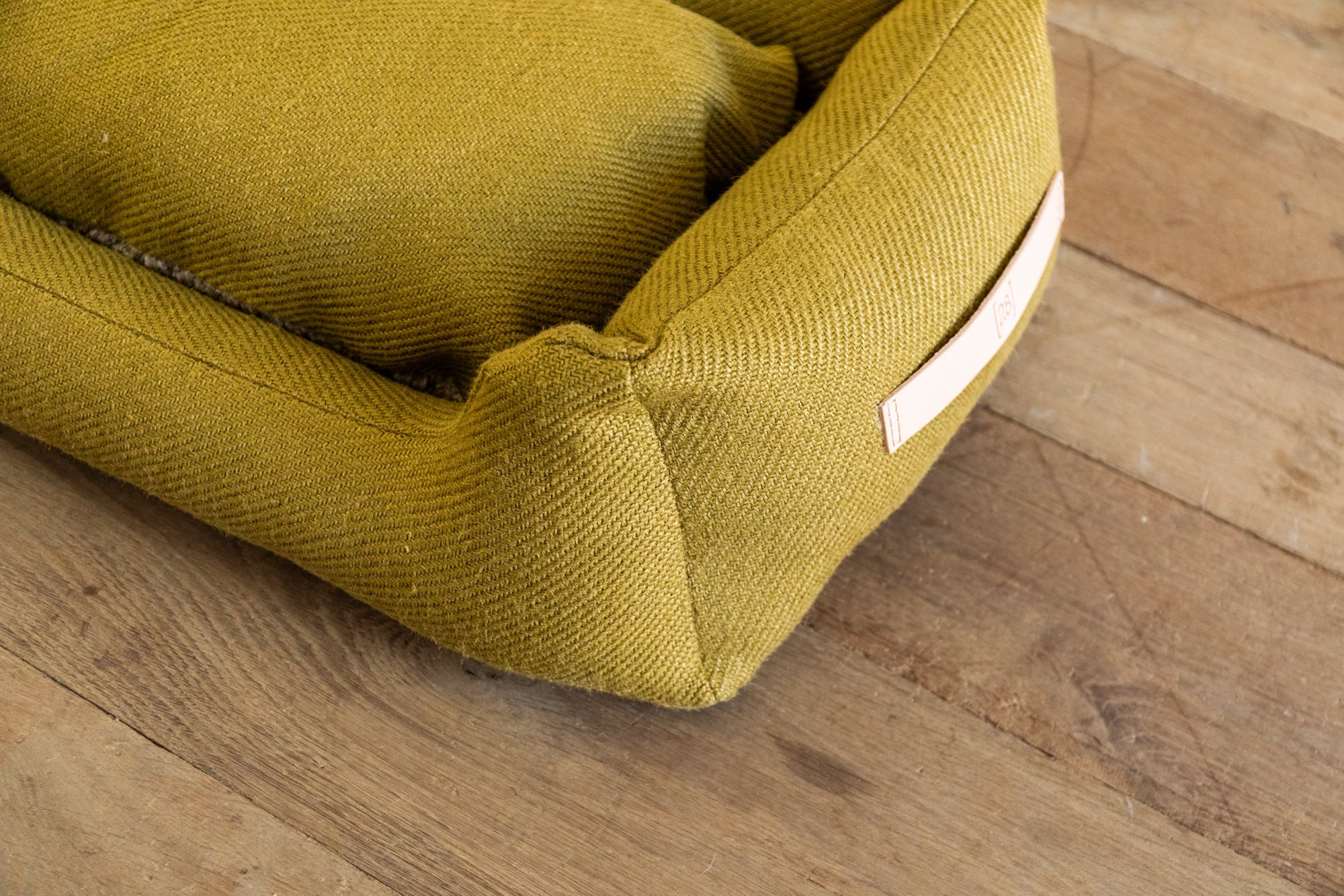 Henri Jute Dog Bed, Mustard - Nickey Kehoe