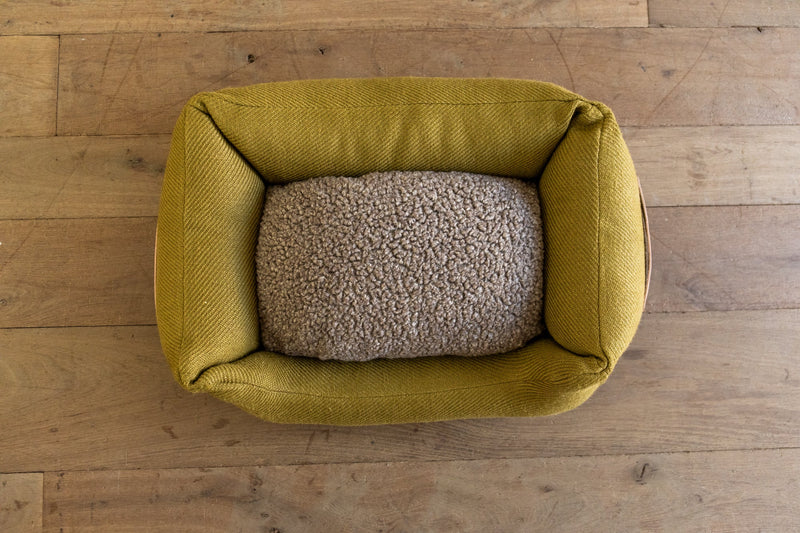 Henri Jute Dog Bed, Mustard - Nickey Kehoe