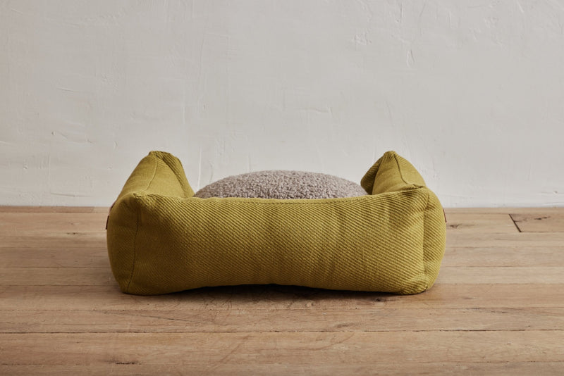 Henri Jute Dog Bed, Mustard - Nickey Kehoe