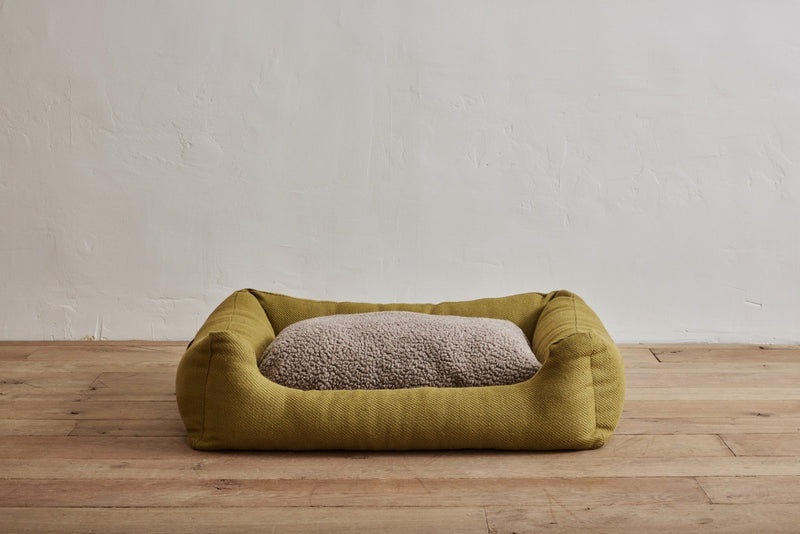 Henri Jute Dog Bed, Mustard - Nickey Kehoe