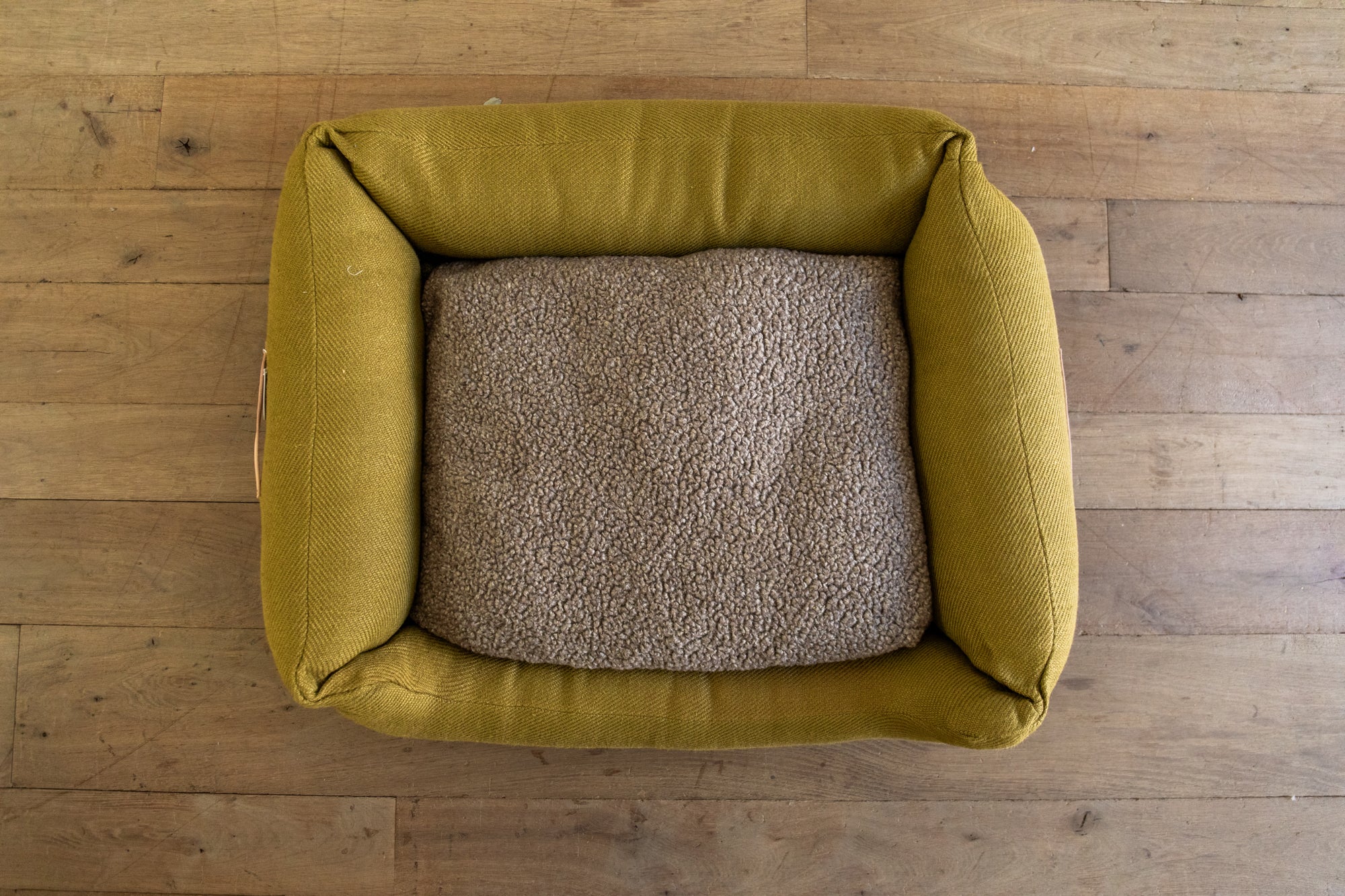 Henri Jute Dog Bed, Mustard - Nickey Kehoe