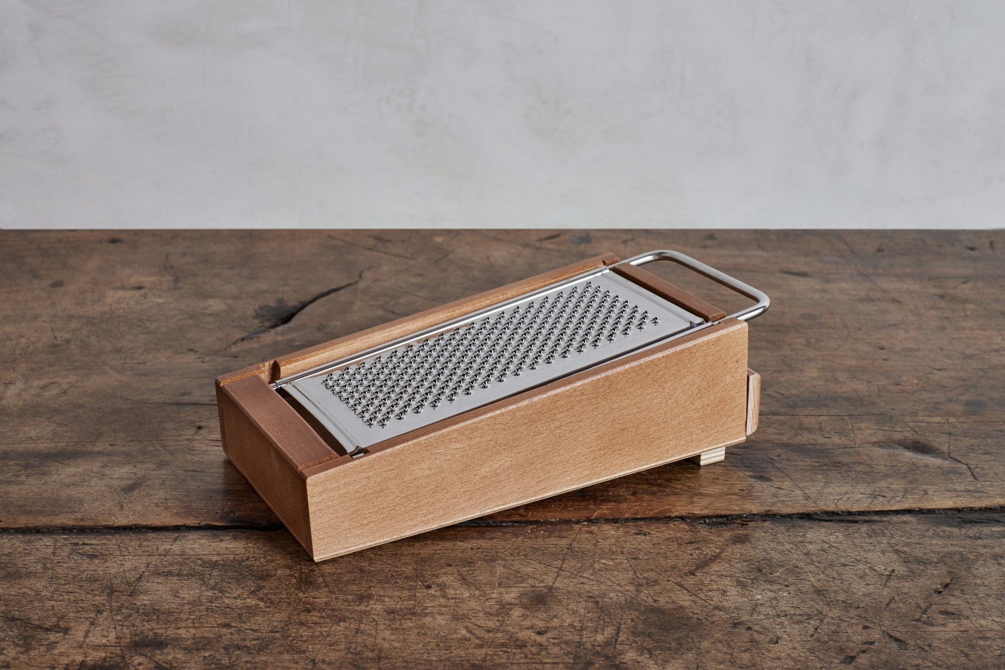 Italian Beechwood Cheese Grater with Drawer - Nickey Kehoe