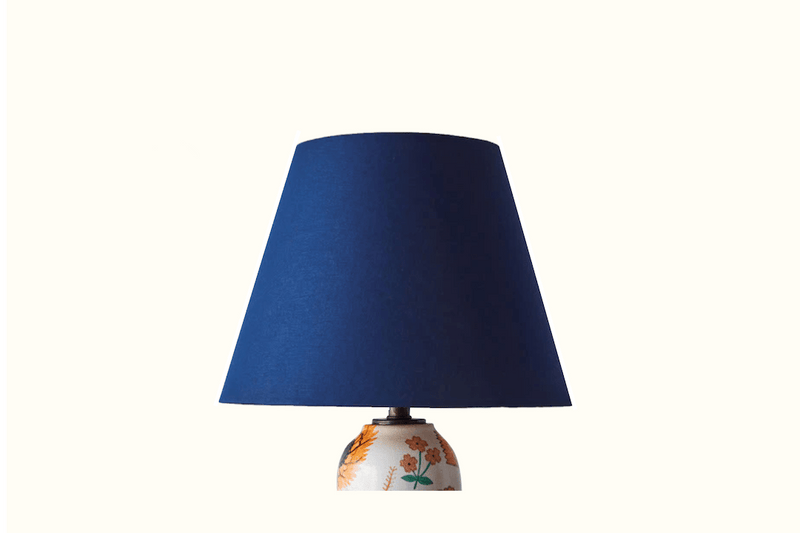 Lampshade in Blue Bookcloth (Multiple Sizes) - Nickey Kehoe