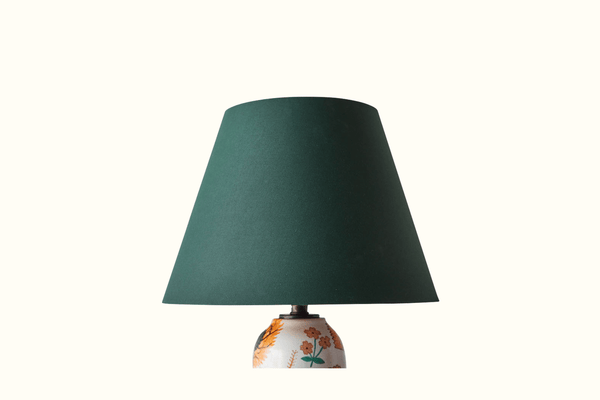 Lampshade in Green Bookcloth (Multiple Sizes) - Nickey Kehoe