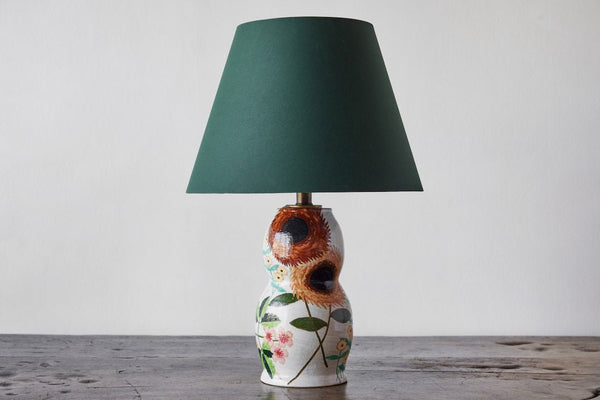 Lampshade in Green Bookcloth (Multiple Sizes) - Nickey Kehoe