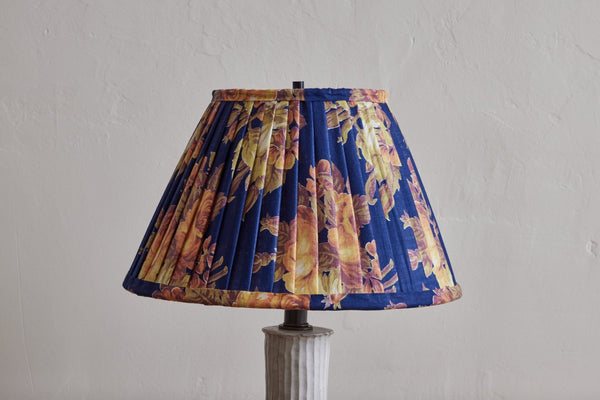 Lampshade in Vintage Blue Amber Rose Floral - Nickey Kehoe