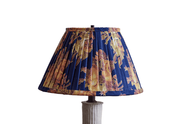 Lampshade in Vintage Blue Amber Rose Floral - Nickey Kehoe