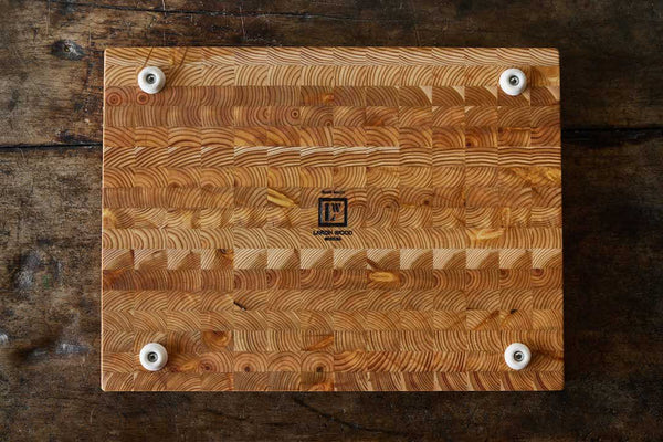 Larch Wood, Grooved Cutting Board - Nickey Kehoe