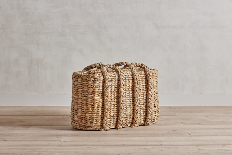 Large Oval Log Rush Basket - Nickey Kehoe