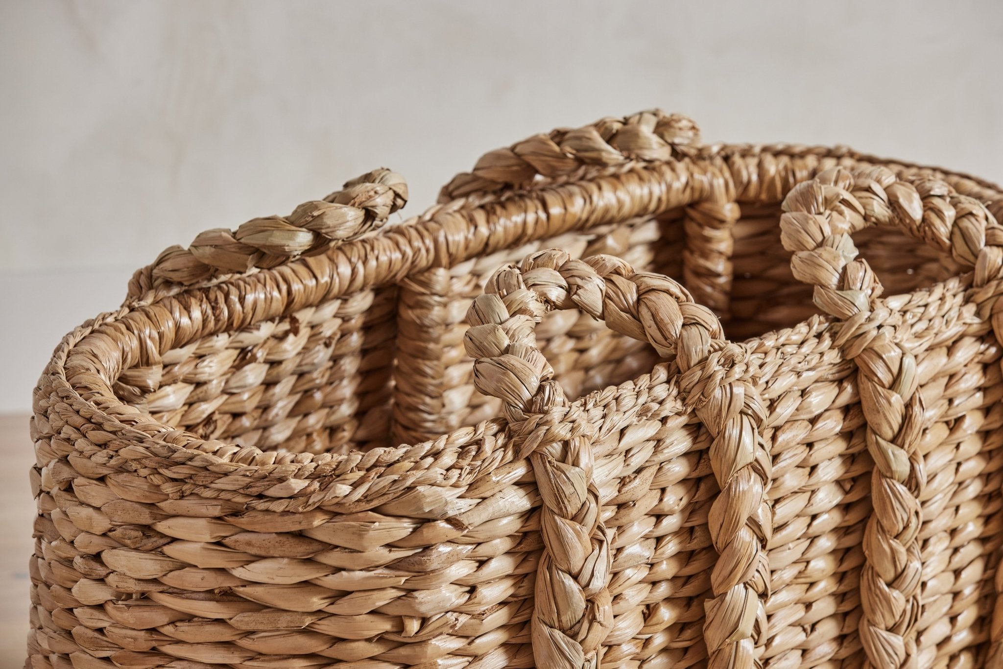 Large Oval Log Rush Basket - Nickey Kehoe