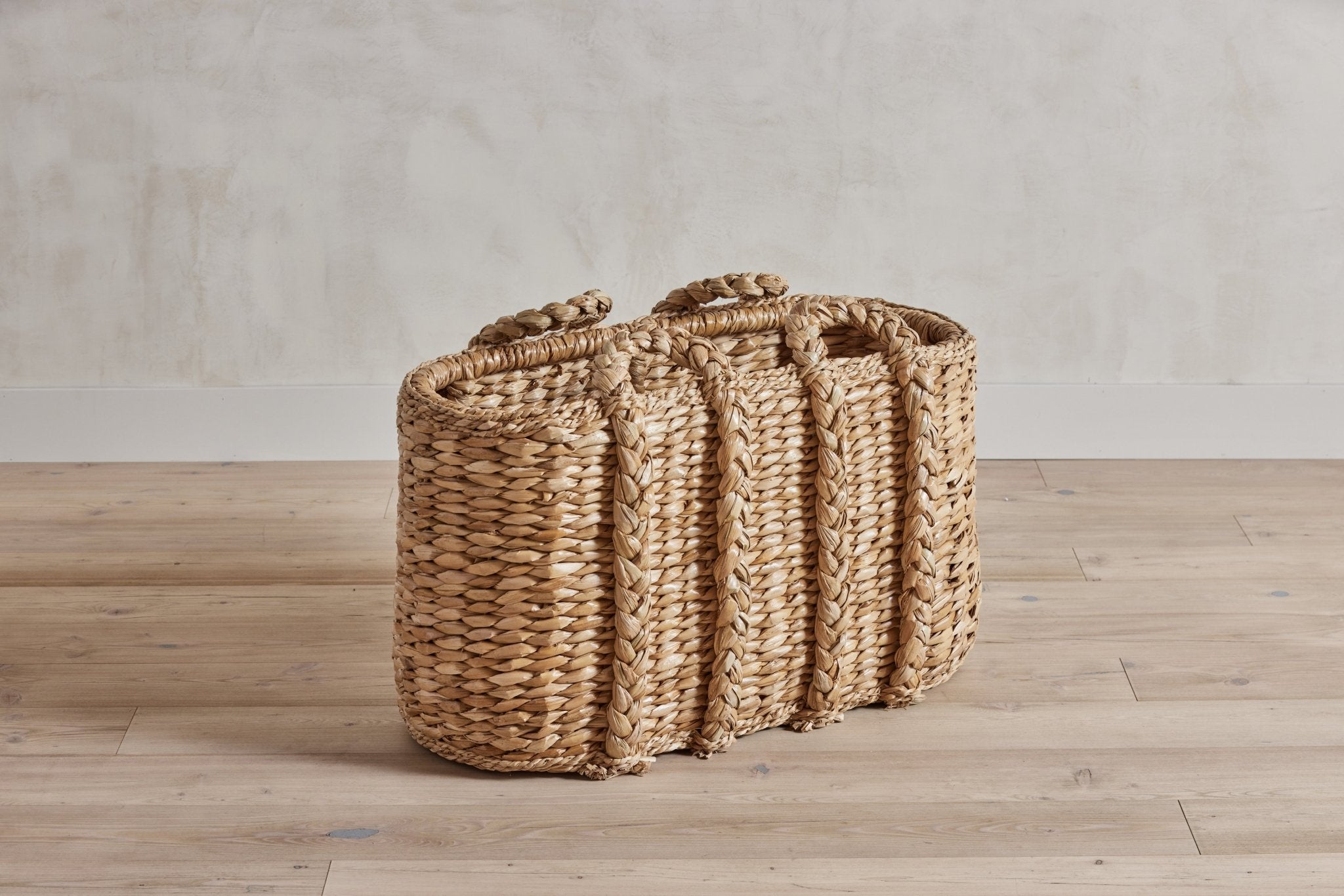 Large Oval Log Rush Basket - Nickey Kehoe