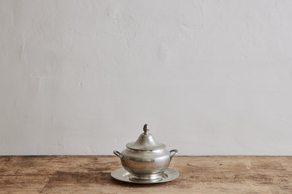 Large Pewter Tureen & Plate (LA) - Nickey Kehoe