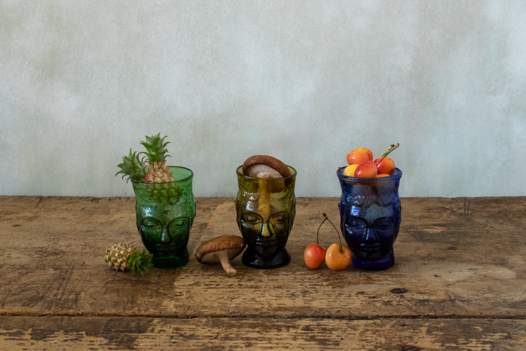La Soufflerie Verre Tete Glass in Olive